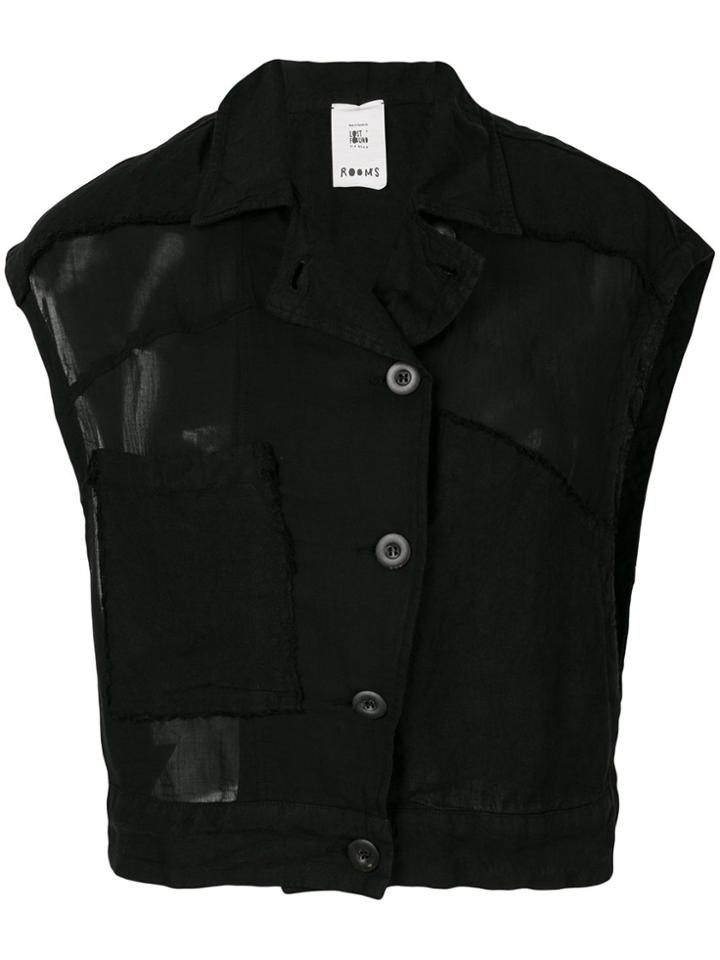 Lost & Found Rooms Sleeveless Jacket - Black
