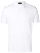 Zanone Plain Polo Shirt - White