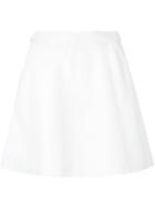 Loveless - A-line Mini Skirt - Women - Leather - 9, White, Leather