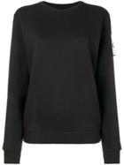 Gaelle Bonheur Sleeve Logo Patch Sweatshirt - Black