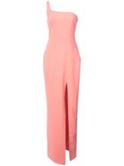 Likely One Shoulder Side Slit Gown - Pink & Purple