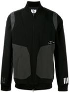 Adidas By White Mountaineering Varsity Jacket, Men's, Size: Medium, Black, Polyester/polyurethane