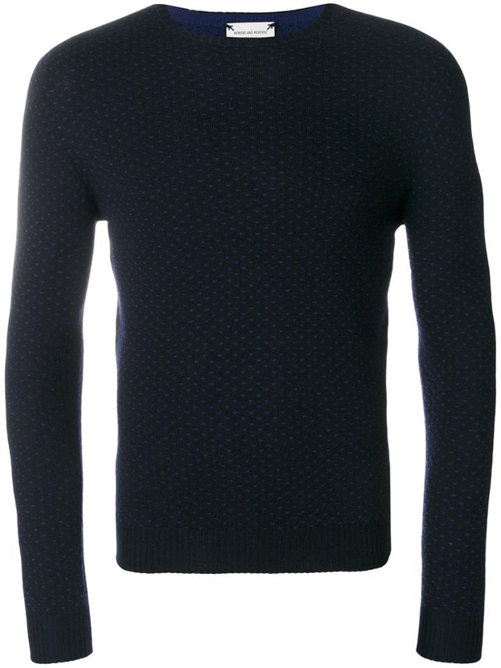 Zanone Patterned Jumper - Blue