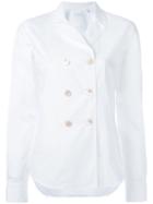 Boglioli - Double-breasted Short Coat - Women - Cotton - 42, White, Cotton