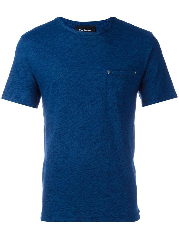 The Kooples Skull Pocket T-shirt, Men's, Size: Large, Blue, Cotton