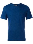 The Kooples Skull Pocket T-shirt, Men's, Size: Large, Blue, Cotton