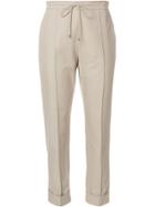 Kenzo Cropped Trousers - Neutrals