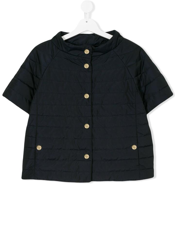 Herno Kids Shortsleeved Padded Jacket - Blue