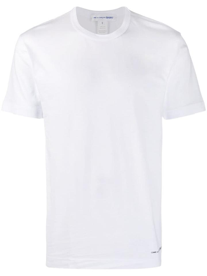 Comme Des Garçons Shirt Short Sleeve T-shirt - White
