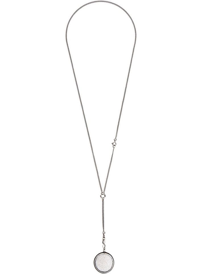 Ann Demeulemeester Chain Drop Necklace, Women's, Metallic