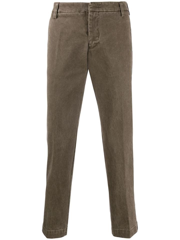 Entre Amis Vintage Wash Chinos - Brown