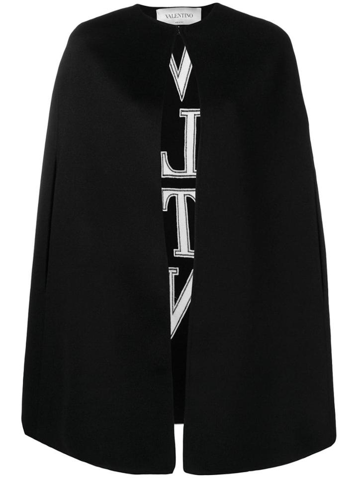 Valentino Vltn Cape - Black