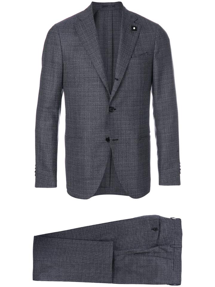 Lardini Classic Button Blazer - Blue
