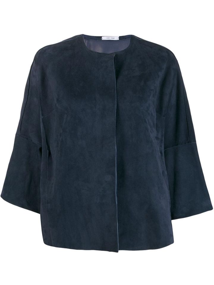 Salvatore Santoro Collarless Jacket - Blue