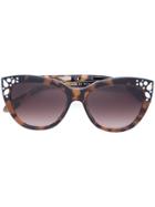 Carolina Herrera Cat Eye Sunglasses - Brown