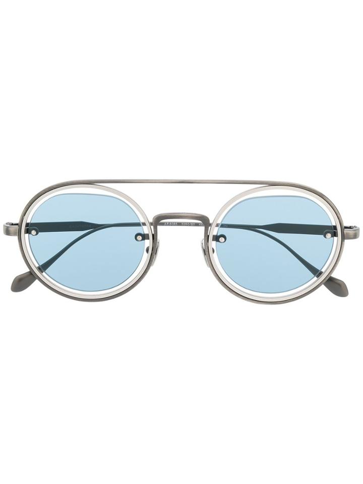 Giorgio Armani Round Tinted Sunglasses - Silver