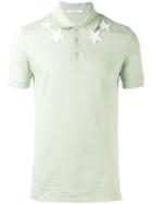 Givenchy Star Patch Polo Shirt, Men's, Size: Small, Green, Cotton/polyester