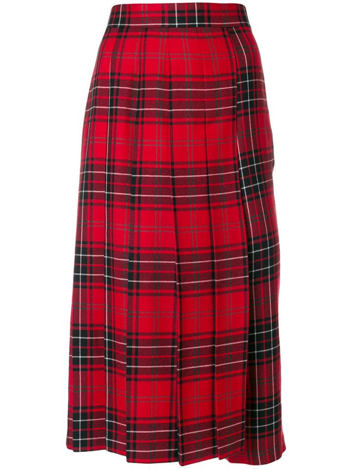 Junya Watanabe Comme Des Garçons Checked Skirt - Red