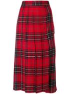 Junya Watanabe Comme Des Garçons Checked Skirt - Red