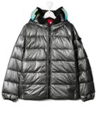 Ai Riders On The Storm Teen Hooded Puffer Jacket - Grey