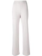 Calvin Klein Collection - Knitted Flared Trousers - Women - Cashmere - S, Women's, Beige, Cashmere