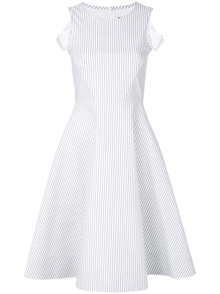 Karl Lagerfeld Cut-out Shoulder Dress - White