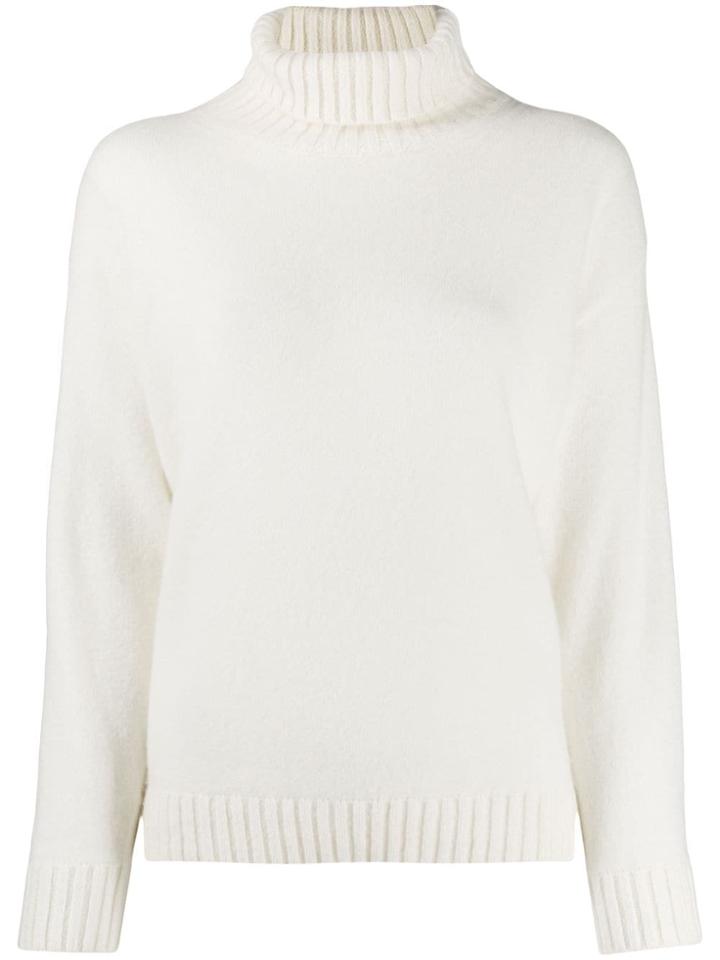Laneus Relaxed-fit Turtleneck Jumper - White