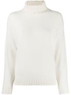Laneus Relaxed-fit Turtleneck Jumper - White
