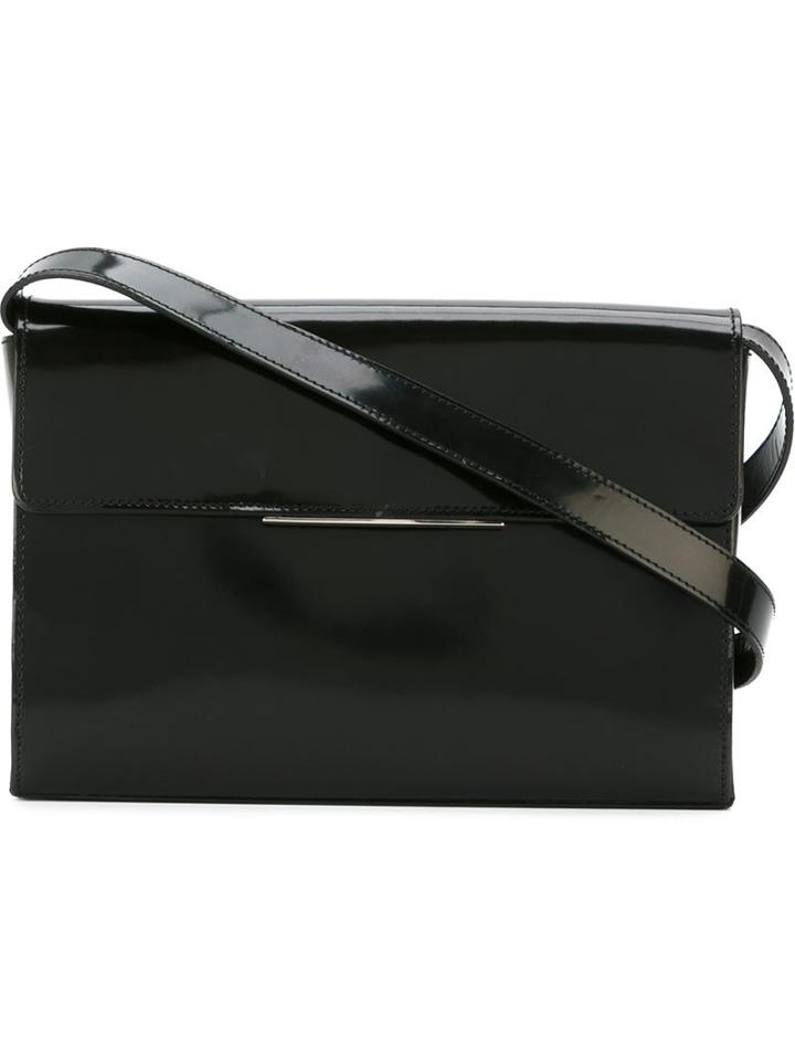 Yves Saint Laurent Vintage Flap Shoulder Bag, Women's, Black