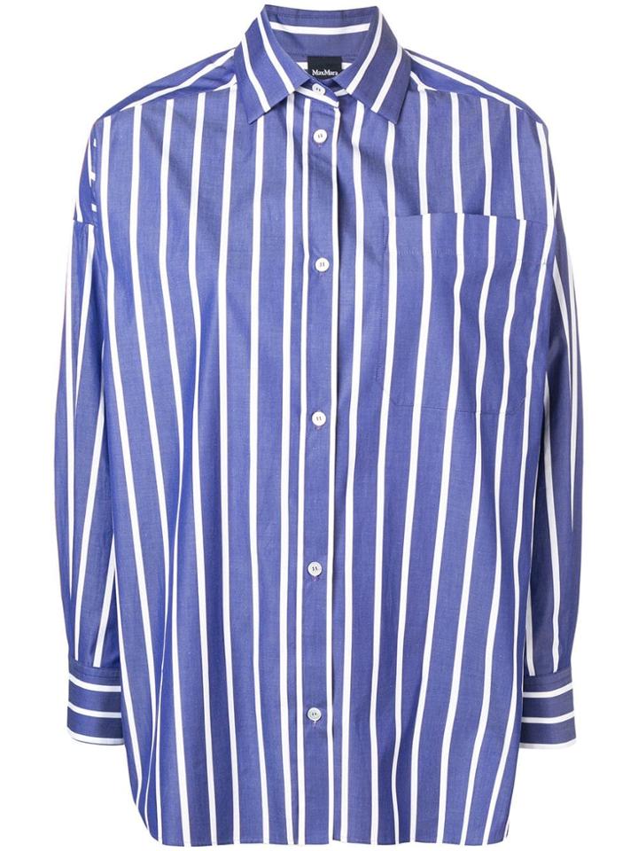 Max Mara Agar Striped Shirt - Blue
