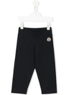 Moncler Kids Logo Patch Leggings, Girl's, Size: 12 Yrs, Blue