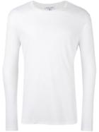 Helmut Lang Curved Hem T-shirt - White