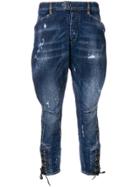 Dsquared2 Dropped Distressed Jeans - Blue