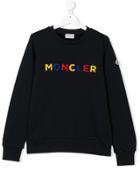 Moncler Kids Teen Logo Sweatshirt - Blue