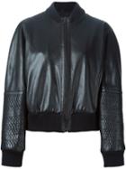 Jil Sander Pre-owned Panelled Sleeve Bomber Jacket - Black