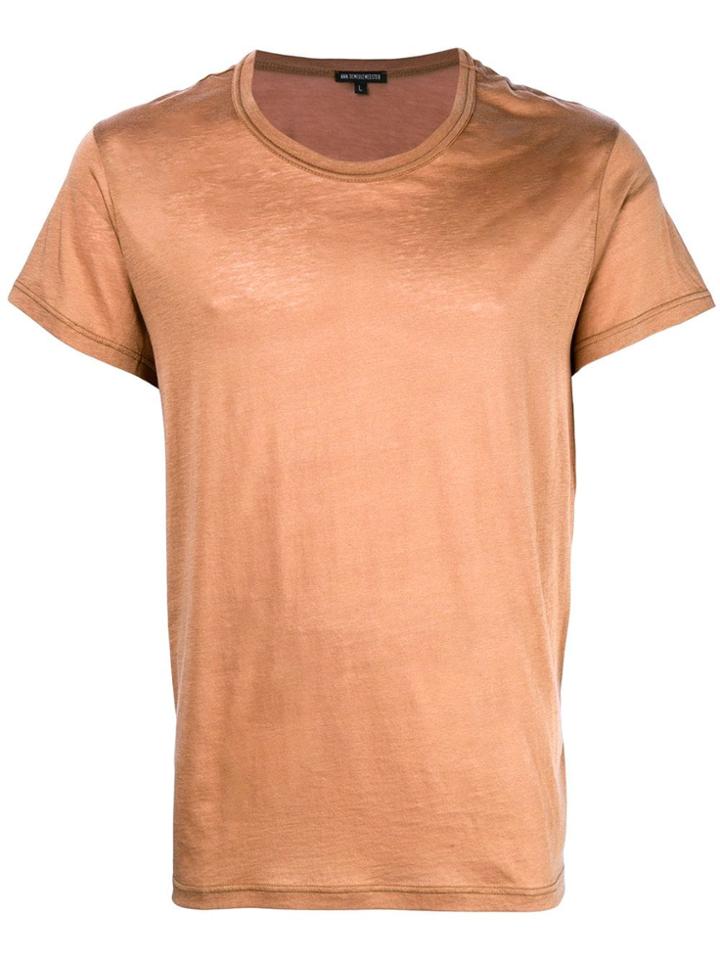 Ann Demeulemeester Crew Neck T-shirt - Neutrals