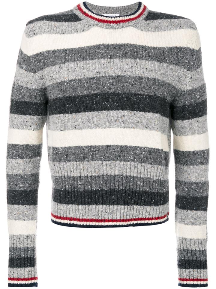 Thom Browne Striped Jumper - Grey