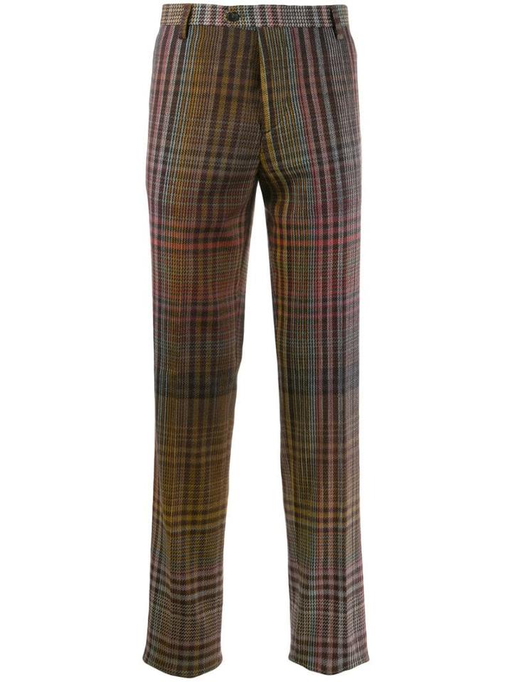 Missoni Checked Tailored Trousers - Brown