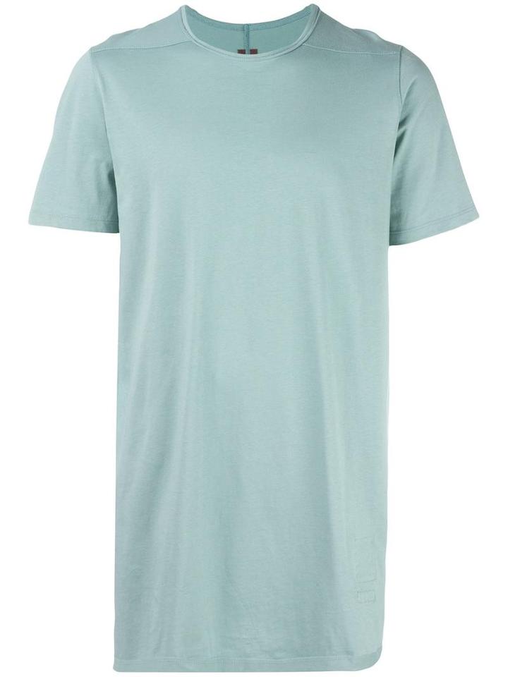 Rick Owens Drkshdw Elongated T-shirt, Men's, Size: Small, Blue, Cotton