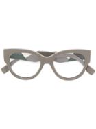 Fendi Eyewear Oversized Glasses - Grey