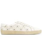 Saint Laurent Star Applique Sneakers - White