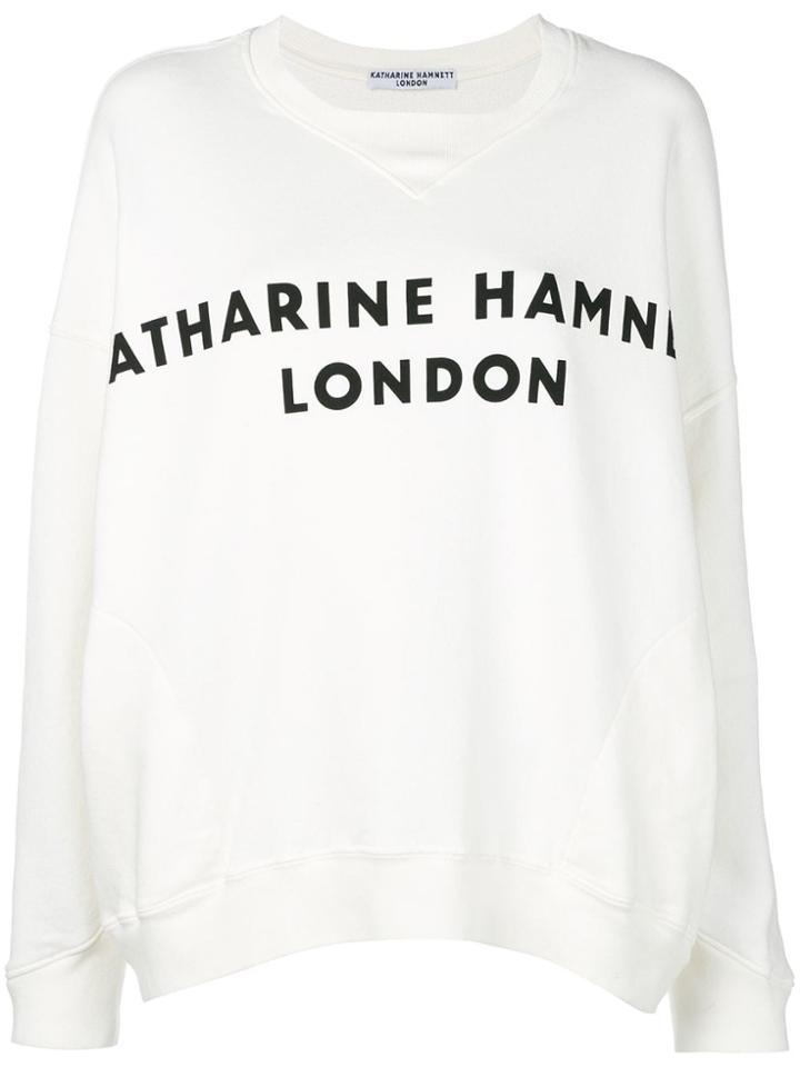 Katharine Hamnett London Logo Print Sweatshirt - White