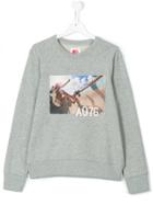 American Outfitters Kids Teen Skate Print Sweatshirt - Grey