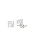 Fendi Ff Square Cufflinks - White
