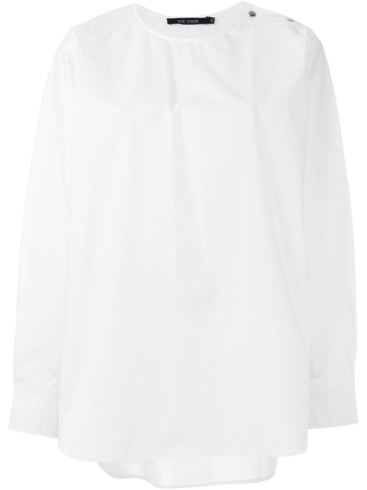 Sofie D Hoore Berloiz Blouse, Women's, Size: 36, White, Cotton