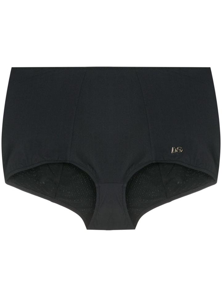 Dolce & Gabbana High-waisted Bikini Bottoms - Black