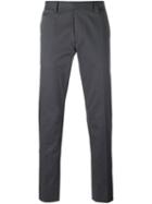 Fendi Slim Chino Trousers, Men's, Size: 50, Grey, Cotton/spandex/elastane