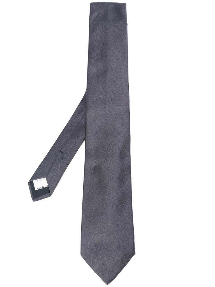 Lardini Plain Tie - Grey