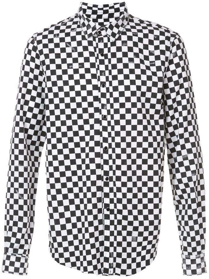 Amiri - Check Shirt - Men - Tencel - S, Black, Tencel