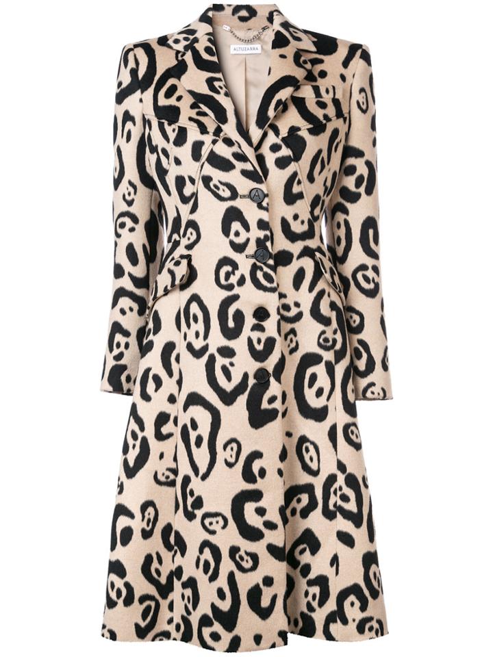 Altuzarra Leopard Print Coat - Brown